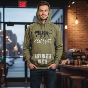 Lane Seven Hoodie Jacket Men's Green Zatteo Bew Master Rattie Long Sleeve Sz‎ L